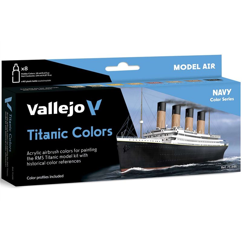 Model Air set Titanic colors 8x18ml