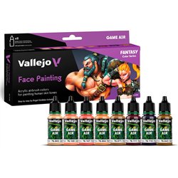 Face painting set 8 x 18ml