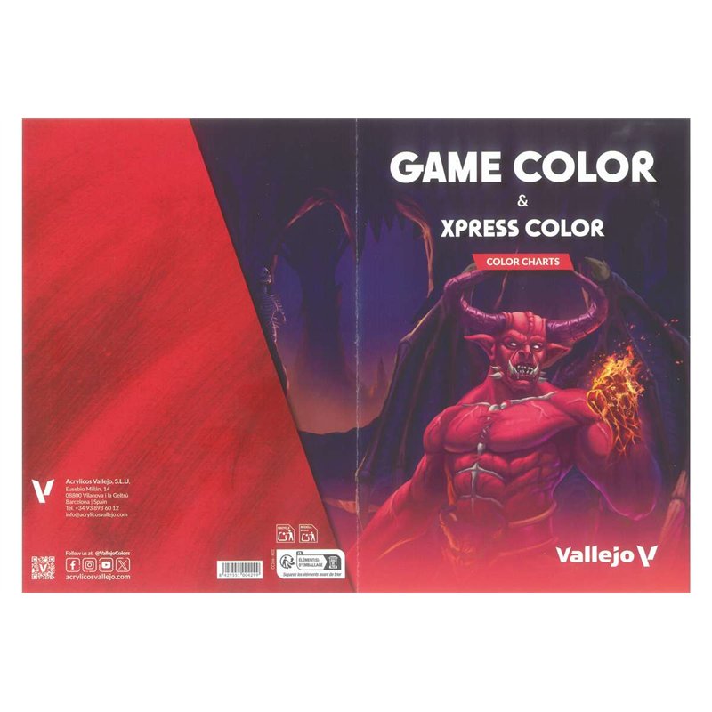 Color Chart: Game Color & Xpress Color