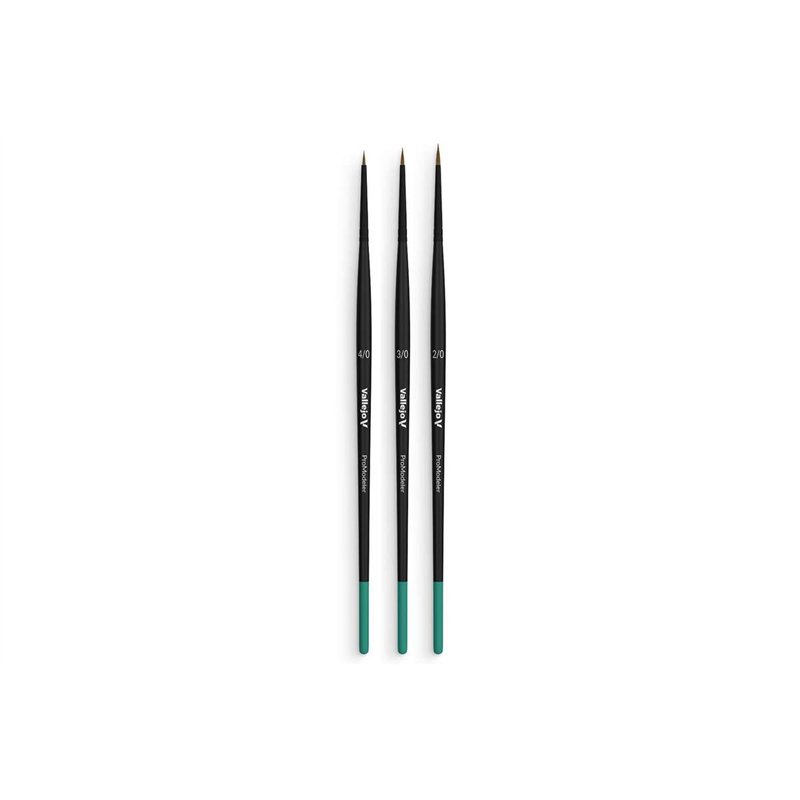 Brush definition set natural hair (4/0, 3/0 & 2/0)