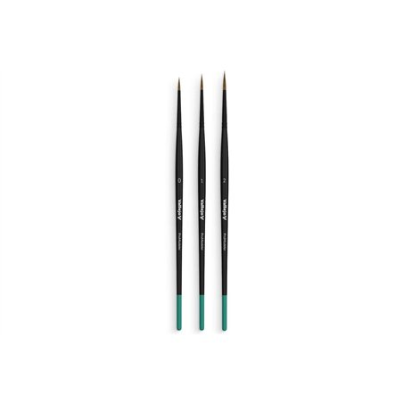 Brush design set natural hair (sizes 0, 1, 2)