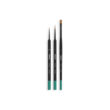 Brush starter set synthetic hair 3pcs ass.