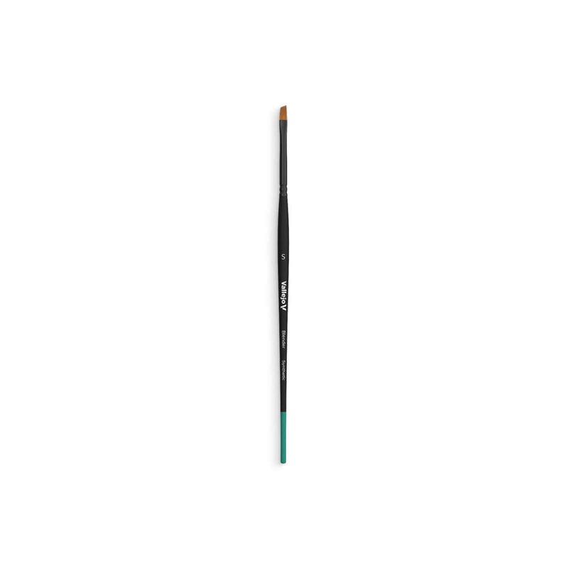 Brush flat angled synthetic hair, small 