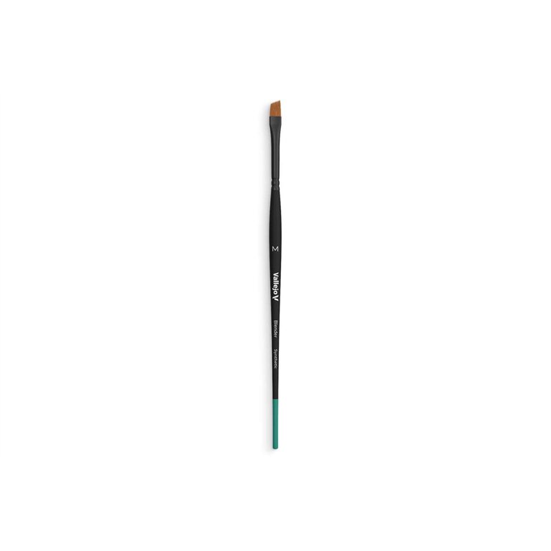 Brush flat angled synthetic hair, medium