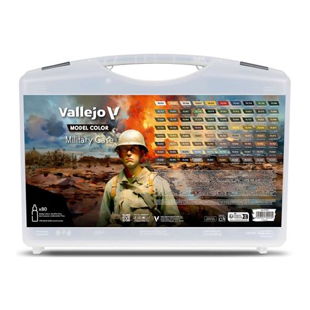 Model Color Military set 76 colors + 4 auxiliaries