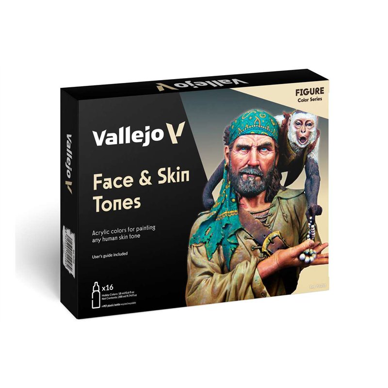 Model Color set "Face & Skin Tones" 16 colors 