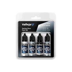 True Metallic Metal set Sterling Silver 4x18ml