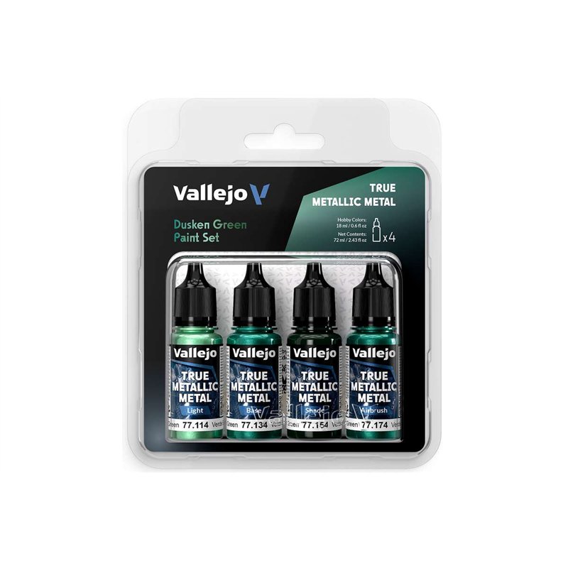 True Metallic Metal set Dusken Green 4x18ml
