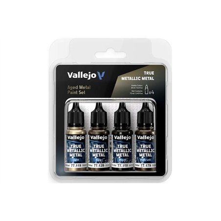 True Metallic Metal set Aged Metal 4x18ml