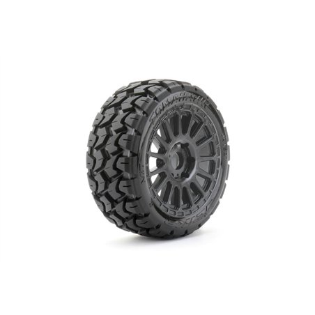 Jetko EX Tomahawk 1:8 Rallye Belted Tyre Black Wheels 17mm Hex (2)