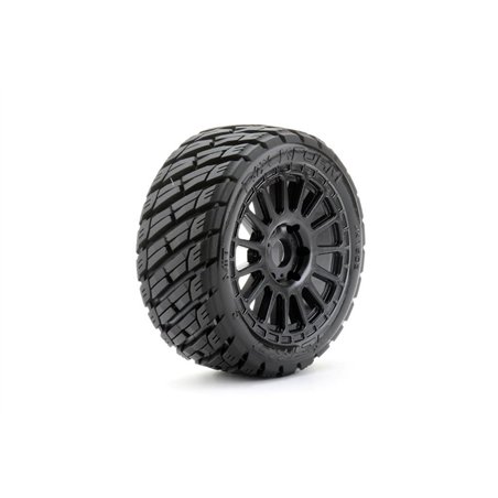 Jetko EX Rockform 1:8 Rallye Belted Tyre Black Wheels 17mm Hex (2)