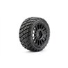 Jetko EX Rockform 1:8 Rallye Belted Tyre Black Wheels 17mm Hex (2)