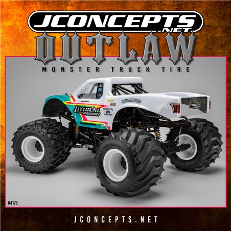 Outlaw - Monster Truck tire - gold compound (Fits - 3377 2.6 x 3.6" MT wheel)