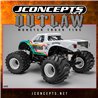 Outlaw - Monster Truck tire - gold compound (Fits - 3377 2.6 x 3.6" MT wheel)
