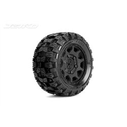Jetko EX Tyre ST Raptor Black Wheel 2.8" Hex 12-14-17mm (2)