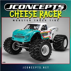 Cheese Racer - Monster Truck tire - blue compound (Fits - 3377 2.6 x 3.6" MT wheel)