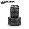 Firestorm Full Cleat Monster Truck tire - blue compound (Fits - #3377 2.6 x 3.6" MT wheel)