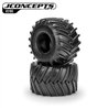 Firestorm Full Cleat Monster Truck tire - blue compound (Fits - #3377 2.6 x 3.6" MT wheel)