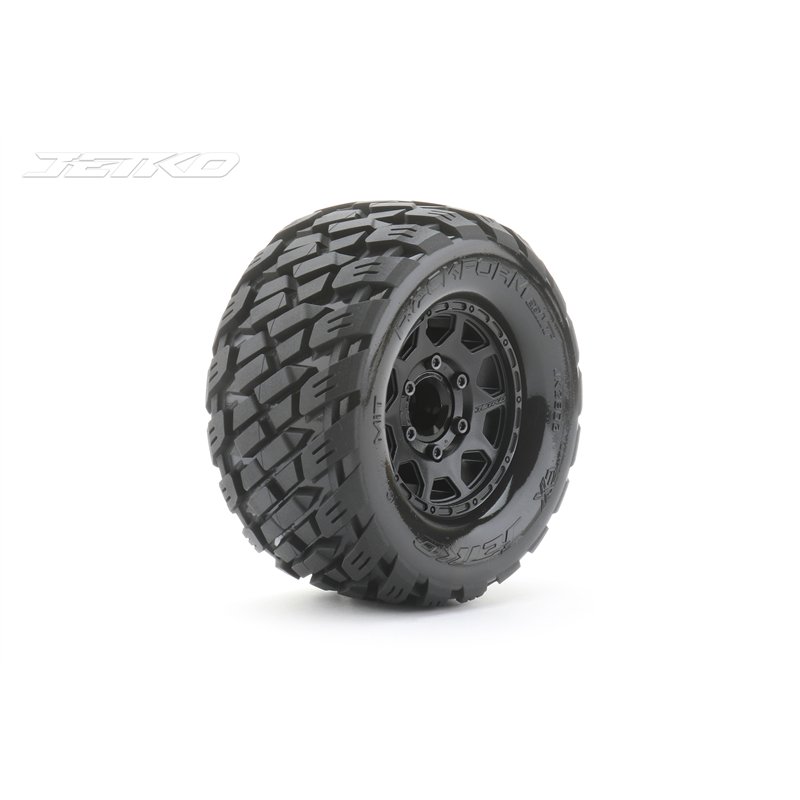 Jetko EX Tyre MT Rockform Black Wheel 2.8" Hex 12-14-17mm (2)