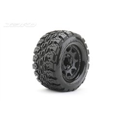 Jetko EX Tyre MT King Cobra Black Wheel 2.8" Hex 12-14-17mm (2)