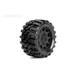 Jetko EX Tyre ST Defender Black Wheel 2.8" Hex 12-14-17mm (2)