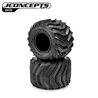 Outlaw - Monster Truck tire - blue compound (Fits - #3377 2.6 x 3.6" MT wheel)