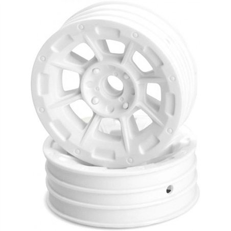 Hazard - 1.9" RC10 front wheel - white (3/16 x 5/16" flanged bearing fit)