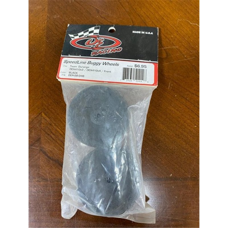 Speedline Buggy Wheels for Durango DEX410 / Xray XB4 / Front / BLACK