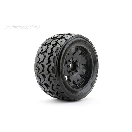 Jetko EX Tyre Tomahawk Belted XMT Black Wheel TRX Xmaxx Kraton (2)