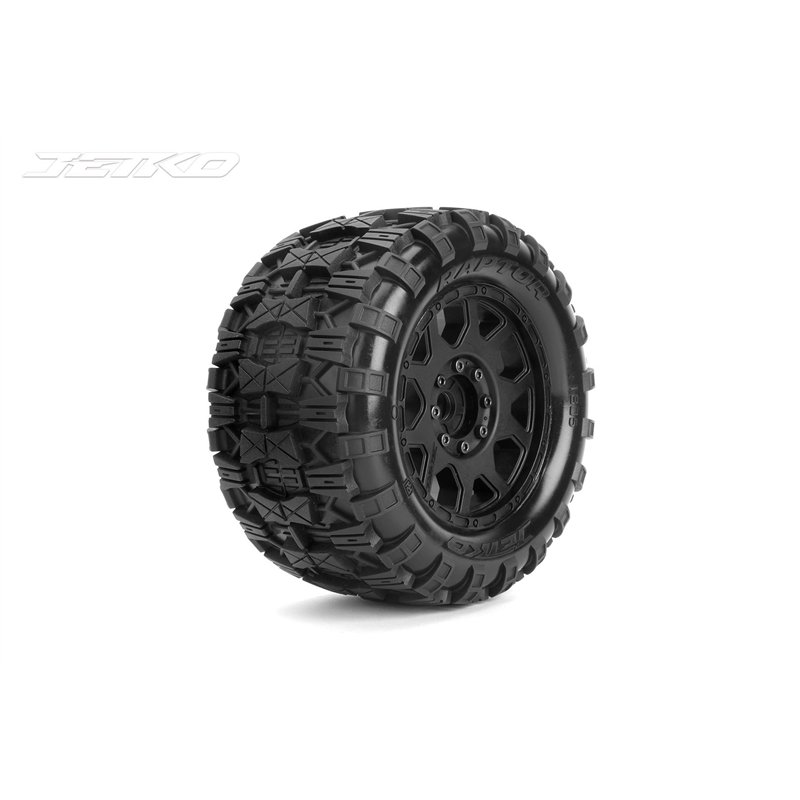 Jetko EX Tyre MT Raptor Belted 3.8" 17mm-12mm Black Wheel