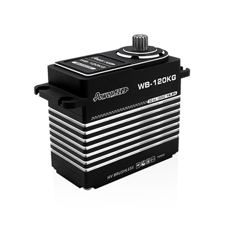 Power HD Servo WB-120KG 12.6V Alu case MG 120kg/0.10s (large scale)