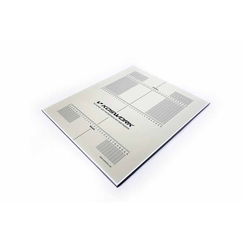 Koswork Pit Setup Board 1:10 Buggy/On-Road (400x480x10mm) Extra Light
