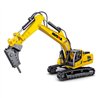 HUINA 1811 1:60 SCALE TRACKED EXCAVATOR DRILL - JACKHAMMER STATIC MODEL