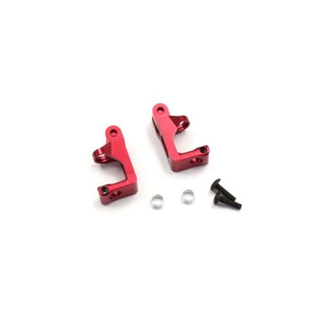 Aluminium Front Hub Carrier Set Kyosho Mini-Z Buggy (2) Red