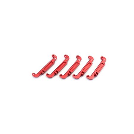 Aluminium Setting Steering Plate Set Kyosho Mini-Z Buggy (5) Red