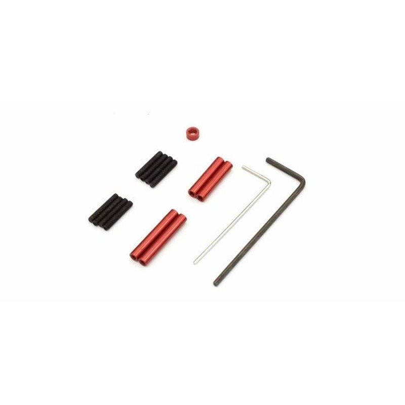Aluminium red anodized  Link Rod Set Mini-Z 4X4 MX01- WB 110mm 