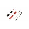 Aluminium red anodized  Link Rod Set Mini-Z 4X4 MX01- WB 110mm 