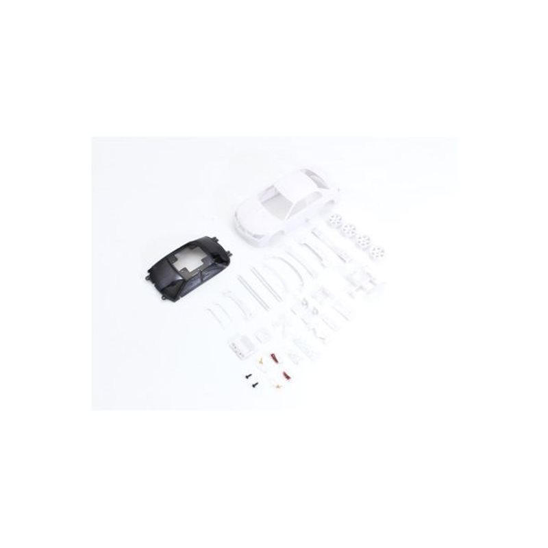 Bodyshell Subaru Impreza WRX Mini-Z + 4WD Rims (White Body)
