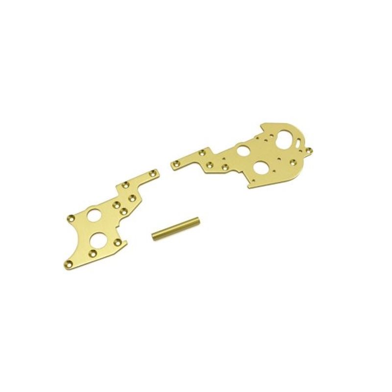 Rear side plate set Kyosho Turbo Optima (2) Gold