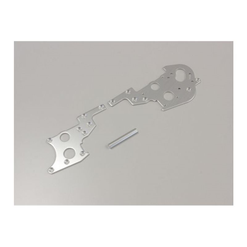 Rear side plate set Kyosho Optima (2) Silver