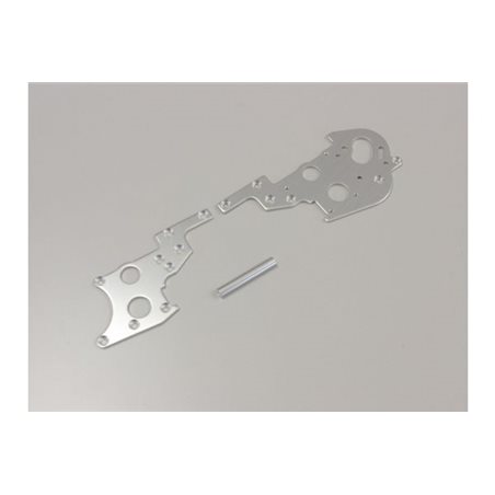 Rear side plate set Kyosho Optima (2) Silver