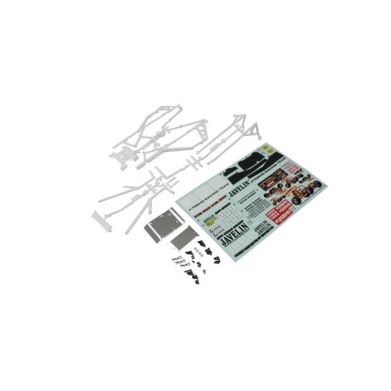 Body Parts and Roll Bar Kyosho Javelin - White