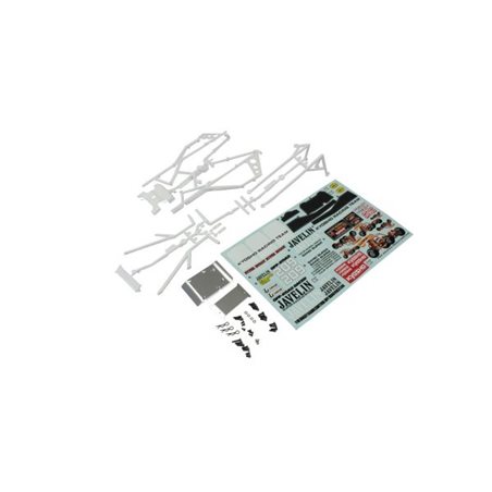 Body Parts and Roll Bar Kyosho Javelin - White
