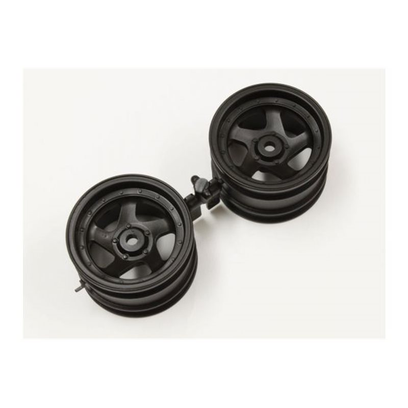 Wheel 5 spokes 43mm Kyosho Optima (2) Black