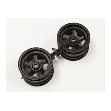Wheel 5 spokes 43mm Kyosho Optima (2) Black
