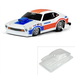 1/10 1972 Ford Pinto Clear Body (11.25 Wheelbase): Buggy Drag Car