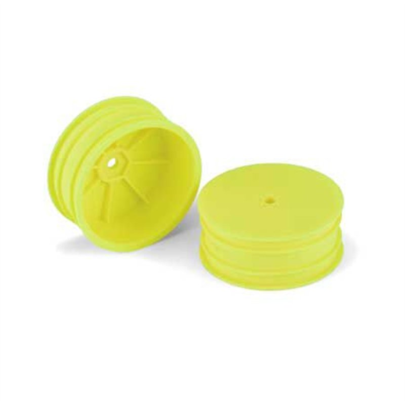 1/10 Velocity 2WD Front 2.2 12mm Buggy Whls (2) Yellow: TLR 22 5.1