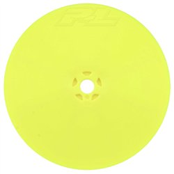 1/10 Velocity 4WD Front 2.2 12mm Buggy Wheels (2) Yellow: AE B75