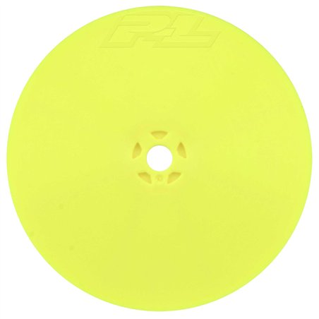 1/10 Velocity 4WD Front 2.2 12mm Buggy Wheels (2) Yellow: AE B75