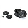 1/10 Showtime Rear 2.2 12mm Sprint Car Wheels (2) Black
